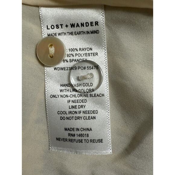 Lost + Wander Bellflower Midi Dress in Blue Floral Medium - Picture 9 of 12